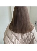 ブリーチなし 育てて作っていくミルクティーベージュ