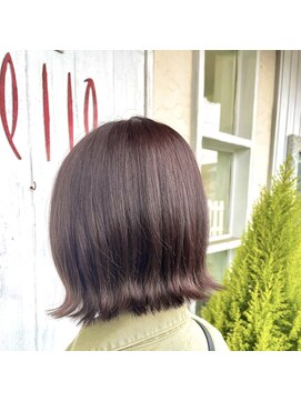 ステラ クルー(STELLA CRUISE) 切りっぱなしボブ×ナチュラルピンクブラウン