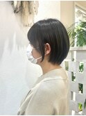 八戸ショートボブ オリーブアッシュ20代40代50代