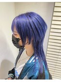 人気ブルーバイオレットカラーブルーカラー池袋東口