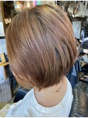 直毛の方でも円みを出せる-骨格補正ボブ-