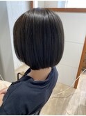 顎ラインショートボブ/アースカラー