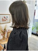 オリーブグレージュ イルミナカラー ボブレイヤー