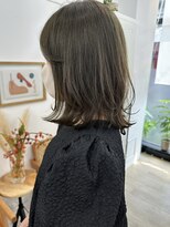 イコ 表参道原宿(ico)&nbsp;オリーブグレージュ イルミナカラー ボブレイヤー