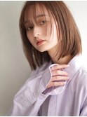 顔周りレイヤーボブ