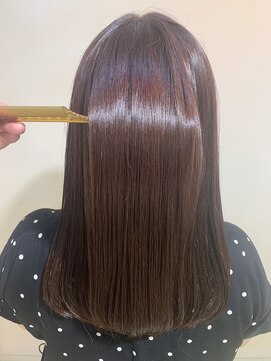 アズール 草加(azule) 手軽に艶髪♪髪質改善カラー　チェリーピンク[草加／草加駅東口]