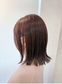 岡町/髪質改善/ボブ/艶カラー/ブラウンカラー/酸性ストレート