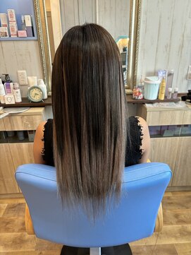 美容室 ダン エクセルシア(Dan) プレミア編み込みエクステでバレィアージュ