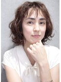 大人可愛い20・30・40代ランダムウェーブボブ/自由が丘/奥沢