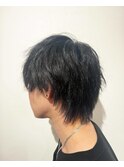 メンズ　ショートウルフ