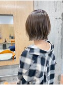 イメチェン×外ハネボブ×美髪×ワイドバング×ブルーブラック