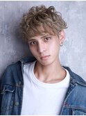 波巻きスパイラルパーママッシュショート無造作パーマ刈り上げ
