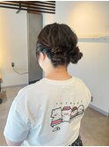 ツインお団子ヘアアレンジ