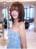 ウルフボブ髪質改善ストレート顔周りレイヤーカット前髪縮毛矯正