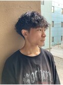 シャドウパーマショートマッシュ/ツイストパーマ/大人ヘア
