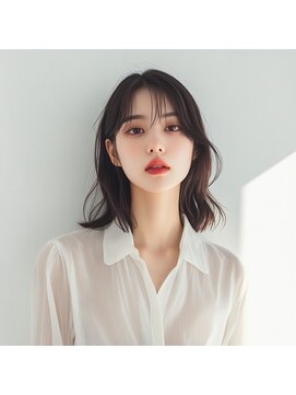 e.m.a プレミアムビューティーサロン 栄駅店(e.m.a PREMIUM BEAUTY SALON) ミディアムヘア/イメチェン/外ハネボブ/美髪/ワイドバング/髪型