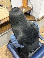 コミレ(COMILE)&nbsp;ブルーグレー/暗髪透明感カラー/艶髪縮毛矯正