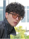 原宿マッシュウルフメンズシャドウパーマルーズパーマ韓国fifth