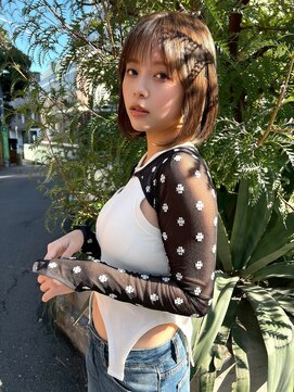 エイミー(Aimee) aimee 町田 おすすめ ボブ×オリーブ