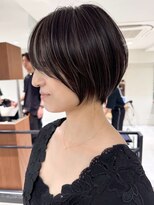 ネイロ バイ ジルブラン 葛西(NeiRo by JIL BLAN) ハイライト白髪ぼかしダブルカラーインナーカラーショートボブ