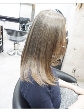 ヘアテリア リュウ 大塚(hair teria ryu) フルブリーチ/ミルクティーベージュ/ロングレイヤー