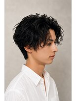 ナチュラル 南越谷店(Natural)&nbsp;メンズセンターパート×ニュアンスパーマ