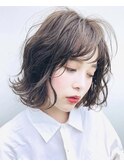 髪質改善/ボブ/レイヤー/コテ仕上げ