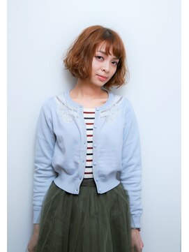 フェリチタ ひばりヶ丘(FELICITA) シースルーな前髪にくせ毛風パーマスタイル