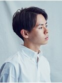 メンズカット　センターパート　ツーブロック