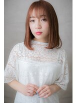 カバーヘアアンドスパ ブリス 浦和(COVER HAIR&SPA bliss) 明るめカラーの大人可愛い前下がりワンカールZ浦和10代20代30代