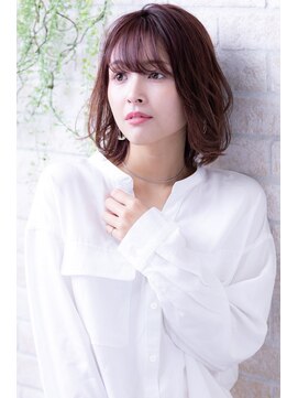 ヘアーアートシフォン 池袋西口店(Hair art chiffon) インナーカラーオリーブアッシュショコラベージュストカール