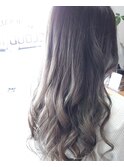 シルバーグレージュ×バレイヤージュ
