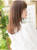 大人かわいい透明感ハイライトエアストレートb大宮20代30代40代