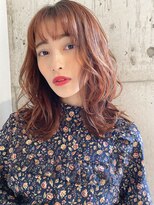 ルービック 高槻(Rubik's)&nbsp;エアリーミディ/小顔ヘア/暖色系カラー★イルミナ20代30代