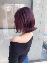 if&nbsp;ブリーチなしピンクパープル