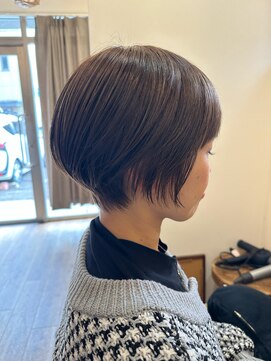 テント 上大岡(tento) ダークアッシュショートボブ