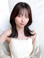 アフロート ルヴア(AFLOAT RUVUA) るなstyle 薄め小顔バング 韓国くびれヘア 20代30代40代