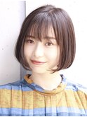 大人女性◎美シルエットのボブスタイル