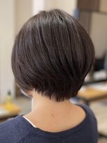 アトリエコア(Atelier Coa)&nbsp;ショートカットショートボブミルクティーベージュカラー前髪あり