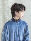 センターパート 毛流れパーマ ナチュラルパーマ 外国人風ヘア
