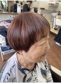 暖色!マッシュショート