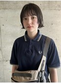 顔まわりレイヤーボブパーマ中区袋町