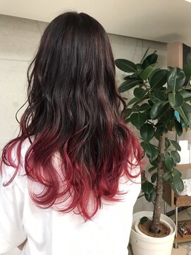 ザナドゥ 巣鴨店(Xanadu) 裾カラー☆チェリーレッド