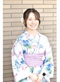 片貝花火で浴衣セット