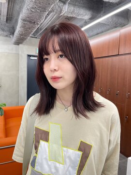 ニコ トウキョウ 渋谷(nico TOKYO) オレンジブラウン/オレンジカラー/切りっぱなし/透明感カラー