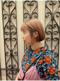 くすみピンクカラー/ピンクベージュ/ミルクティーベージュ