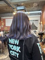 チャプター 問屋町(chapter)&nbsp;ケアブリーチデザインカラーアンブレラカラーパープルカラー