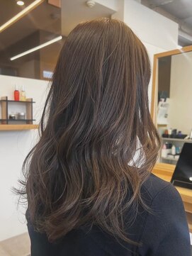 クラップス オル 金沢八景(CLAPS Ore) ミルクティーベージュダブルカラーケアミディアムボブパーマ