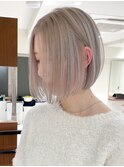 ハイライトバレイヤージュダブルカラーケアブリーチ30代40代