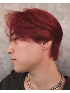 エイル 北堀江(Eir) 前下がり レッド ウルフ カルマ 赤 セミリーフ